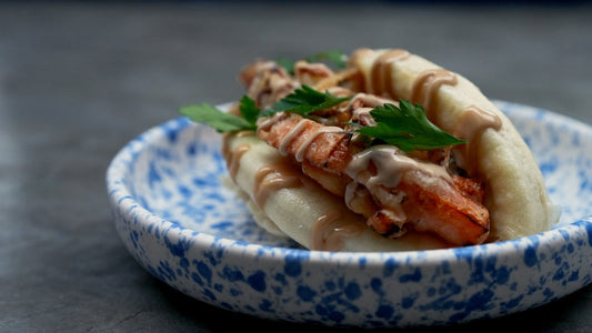 SanduBAO com Tempurá e Maionese de Shoyu