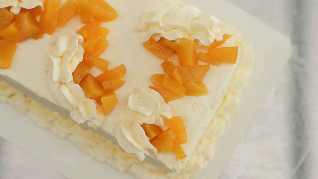 Bolo de Pêssego de Aniversário