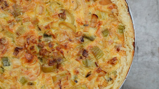 Quiche de Alho-poró da Tia Lu